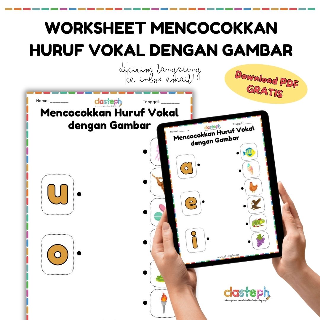Worksheet Membaca Huruf Vokal – Clasteph